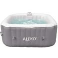 thumbnail image 2 of ALEKO Spa Gonflable Carré pour 4 Personnes avec Couverture Gris, 2 of 9