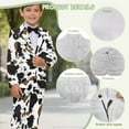 thumbnail image 6 of Xoenoiee Cow Paint Splatter Print 2Pcs Suit Set for Boys Kids Suit Jacket Trousers with Elastic Waistband Formal Wedding Party Wear Blazer Set, 7-8 Years, 6 of 7