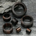thumbnail image 3 of A Pair of Tiger Ebony Wood Double Flared Tunnel Plug, 3 of 3
