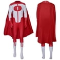 thumbnail image 1 of Invincible Omni-Man Cosplay, Invincible Cosplay Costume Jumpsuit with Cloak Perfect for Halloween Cosplay Party (Red) Size:2XL, 1 of 3