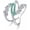 5, variant on 925 Silver Flower Green opal Twist Ring for Women