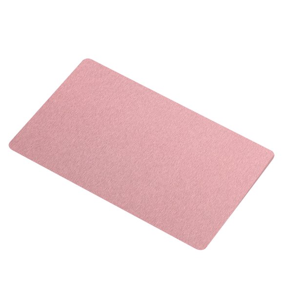 Tarjeta de presentación en blanco, 50 piezas de aleación de aluminio, tarjetas de presentación con nombre comercial, máxima comodidad