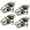 Satin Nickel, variant on Villar Home Designs Door Knob Versa Black Keyed 4 Pack