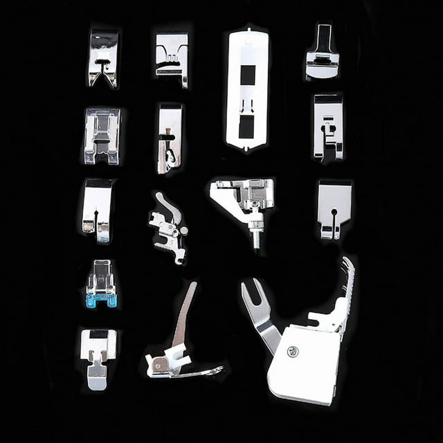 Ensemble de 15 Pcs/pqt Pièces à Clipser pour Machine à Coudre Domestique, Ensemble de Presseur, Kit de Marche à Pied pour Presseur, Ensemble de Pièces de Machine à Coudre pour Frère, Singer, Babylock