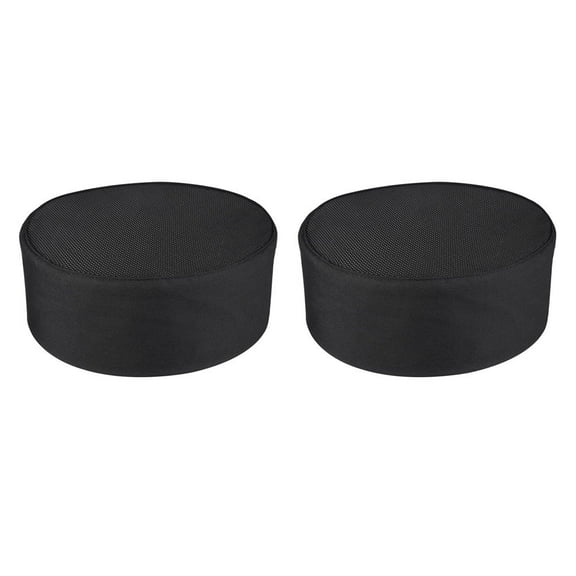 Raindrops  2 Pcs Chef Hat Culinary Cooking Black Cap Work Men and Women