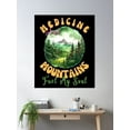 thumbnail image 2 of Medicine And Mountains Fuel My Soul. Nurse Hiking Poster Wall Art, Modern Wall Decor, 8x12 UNFRAMED, 2 of 3