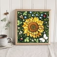thumbnail image 4 of Cuadros Decorativos Kit de pintura de diamante 5D girasol taladro redondo completo DIY arte de la pared manualidades mosaico Likrtyny embutido en tela, 4 of 9