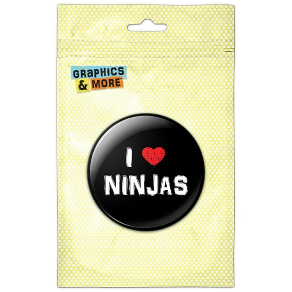 I Love Ninjas Stylish Refrigerator Button Magnet