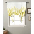 thumbnail image 2 of Yellow Forest Tie Up Curtains for Kitchen Bathroom Bedroom Windows 63 Inch Length, Modern Abstract Silhouette Art Balloon Drape Curtains Shade Rod Pocket Drapery Curtain Panel, 52"x63", 2 of 7