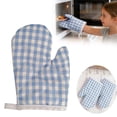 thumbnail image 2 of QIDESHIP Kids Oven Mitts, Heat Resistant Baking Gloves, 450°F Cotton Polyester with Soft Padding, 6-Inch Small Size for Little Chefs, Machine Washable with Hanging Loop for Kitchen Cooking, 2 of 9