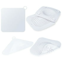 TSV 5pcs Silicone Shower Drain Hair Catcher Tub Stopper Plugs for Bath Kitchen