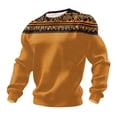 thumbnail image 1 of Chemises pour Hommes à Manches Longues pour Hommes Imprimées Ethniques à Col Rond Chemise de Travail de Rue 100 % Polyester, 1 of 4