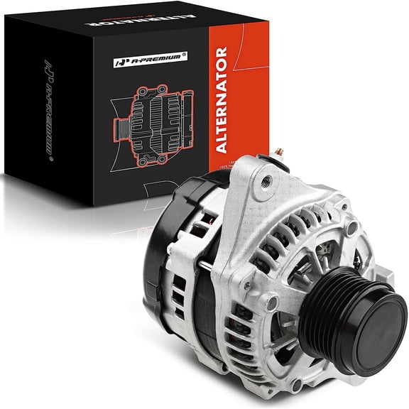 A-Premium Alternator Compatible with Toyota Corolla 2014 2015 2016 2017 2018 2019 L4 1.8L, 125Amp 12V CW 6-Groove Clutch Pulley, Replace# 104211-3300, 27060-0T240