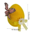 thumbnail image 3 of HuiXinOu Large Flocked Easter Egg Decor 15.24x10.16 Inch for Home Table Centerpiece Shop Window Display Spring Holiday Party Indoor Outdoor Decorative Ornaments, 3 of 6