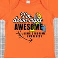 thumbnail image 4 of Inktastic Im Down Right Awesome Down Syndrome Awareness with Arrow Boys or Girls Baby Bodysuit, 4 of 5