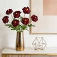thumbnail image 5 of Artificial Ranunculus Flowers Bouquet 3 Heads – High End Faux Peony Stems for Home Decor, Wedding Centerpieces, Office and Table Arrangements, 5 of 6