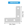 thumbnail image 2 of ORDDIART 10Pcs Durable Impeccable Welding Angle Corner Brace Steel Corner Bracket for Construction Projects, 2 of 8