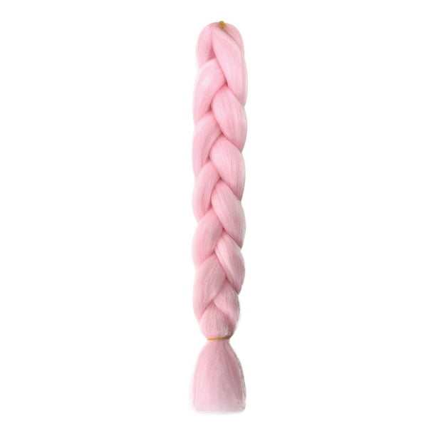 Fiudx Extensiones de Fibra Sintética con Colores Vibrantes, Trenzas de Crochet Cómodas, Rastas de Mantenimiento, para Fiestas, Estilo Femenino, Diseño Pre-Bacteria.