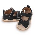 thumbnail image 4 of SUNSIOM Baby Boys Summer Sandals Solid Color Artificial Leather Breathable Non Slip Shoes, 4 of 6