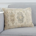 thumbnail image 2 of SAFAVIEH Imma 16" x 22" Contemporary Gold Medallion Cotton/Polyester Decorative Pillow, 2 of 6