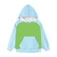 thumbnail image 4 of KAUOD Teen Girls Pullover Hoodies Long Sleeve Oversized Fleece Hoodie Sweatshirts Kids Fall Plain Cute Preppy Sweatshirts, 4 of 7