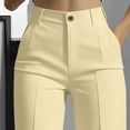 thumbnail image 3 of Womens Work Pants Wide Leg Pants Woman High Waist Straight Leg Trousers Womens Comfy Fashion Clothing with Pockets and Zipper Fly, 3 of 6