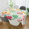 thumbnail image 4 of Coolnut Outdoor & Indoor Rectangle Tablecloth,Cute Turtle Dinner Table Cover for Patio, Picnic, Holiday Party 54x54In, 4 of 7