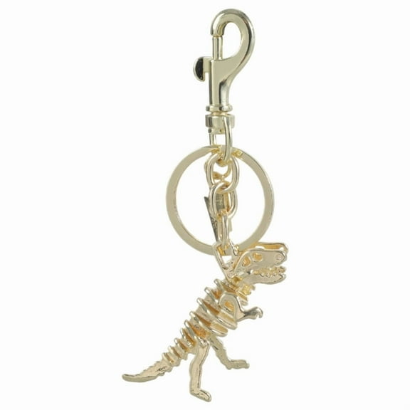Colorful Alloy Dinosaur Bone Keyring Eye Catching Metal Keychain Accessory Fashionable Bag Charm Ornament for Students