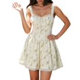 thumbnail image 1 of Daznico Robes pour Femmes Ajustées et Flattées Toutes Figurines, Robe Sans Manches en Dentelle Florale Camisole Corset Style Robe, Robes pour Femmes, 1 of 8