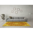 thumbnail image 3 of Ahgly Company Indoor Rectangle Medallion Yellow Traditional Area Rugs, 7' x 9', 3 of 4