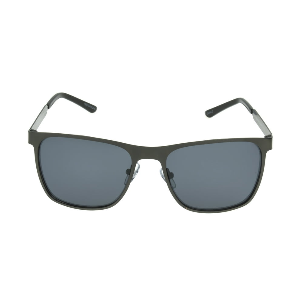 Foster Grant - Foster Grant Men's Gunmetal Polarized Retro Sunglasses ...