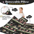 thumbnail image 3 of Black Christmas Santa Pattern Toddler Nap Mats for Kids Preschool,51"x22" Sleeping Mat Bag or Kids,Toddler Sleeping Bag,Toddler Nap Mat or Daycare, 3 of 6