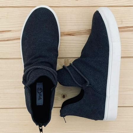 

Very G Legacy Black Slip On Shoes
