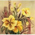 thumbnail image 2 of Schottler, Katharina 26x26 Black Ornate Wood Framed with Double Matting Museum Art Print Titled - Yellow creation II, 2 of 4