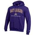 thumbnail image 2 of Unisex Champion  Purple ECU Pirates Arch Grandparent Eco Powerblend Fleece Hoodie, 2 of 3