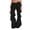 61#Black, variant on Women Boho Ruffle Mesh Pants Sexy Flare Beach Cover Up Pants Sheer Going Out Bottom Pool Party Festival Rave Vacation