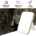 thumbnail image 2 of QRTEO Mirrors,Mirror Portable Travel PU Portable Adjustable Rectangular Ultrathin Vanity Mirror with Stand, for Travel, Camping,Home, 2 of 5