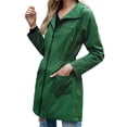 thumbnail image 3 of Chaqueta ligera impermeable para mujer, gabardina para exteriores con capucha, cortavientos ligero y resistente al viento., 3 of 5
