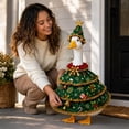 thumbnail image 6 of Christmas Tree Porch Goose Outfit Set for 23 Inch Statue with Star Hat and Golden Bells Holiday Yard Decor, 6 of 7