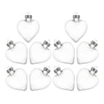 thumbnail image 4 of 10 adornos transparentes en forma de corazón para árbol de Navidad, corazones de plástico rellenables para manualidades, bolas colgantes transparentes para decoración navideña., 4 of 8