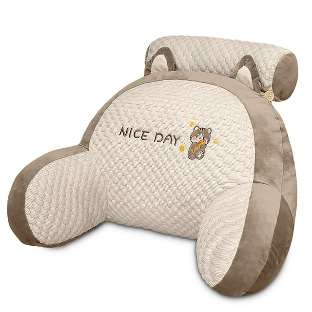 Aoresac Reading Pillow with with Armrests/Large Adult Backrest with Arms/Back