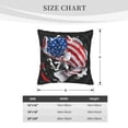 thumbnail image 4 of Bingfone Largemouth Bass Fish in USA Linen Throw Pillow Covers Cushion Case Pocket Button Vintage Farmhouse Pillowcase for Sofa Couch Bed 16"x16", 4 of 9