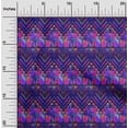 thumbnail image 2 of oneOone Cotton Cambric Royal Blue Fabric African Aztech Craft Projects Decor Fabric Printed By The Yard 56 Inch Wide, 2 of 4