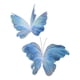 thumbnail image 2 of 2 mariposas artificiales decorativas para fiestas, mariposas gigantes versátiles. Azul, 2 of 9