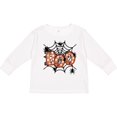 thumbnail image 3 of Inktastic Halloween Boo with Spiders in Web Boys or Girls Long Sleeve Toddler T-Shirt, 3 of 5