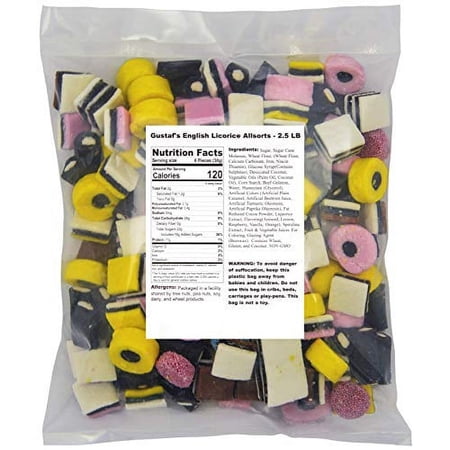 Gustaf's English Licorice Allsorts - 2.5 LB