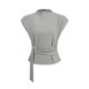 thumbnail image 5 of Camisas de Manga Corta para las Mujeres Casual V-Cuello Plegado Vendaje Suéter Blusa, Ligero Top de Verano, 5 of 6