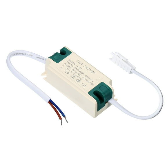 Uxcell 4-7W 300mA LED Driver AC 85-265V Output 15-26V DC Male Connector Transformer 5Pcs