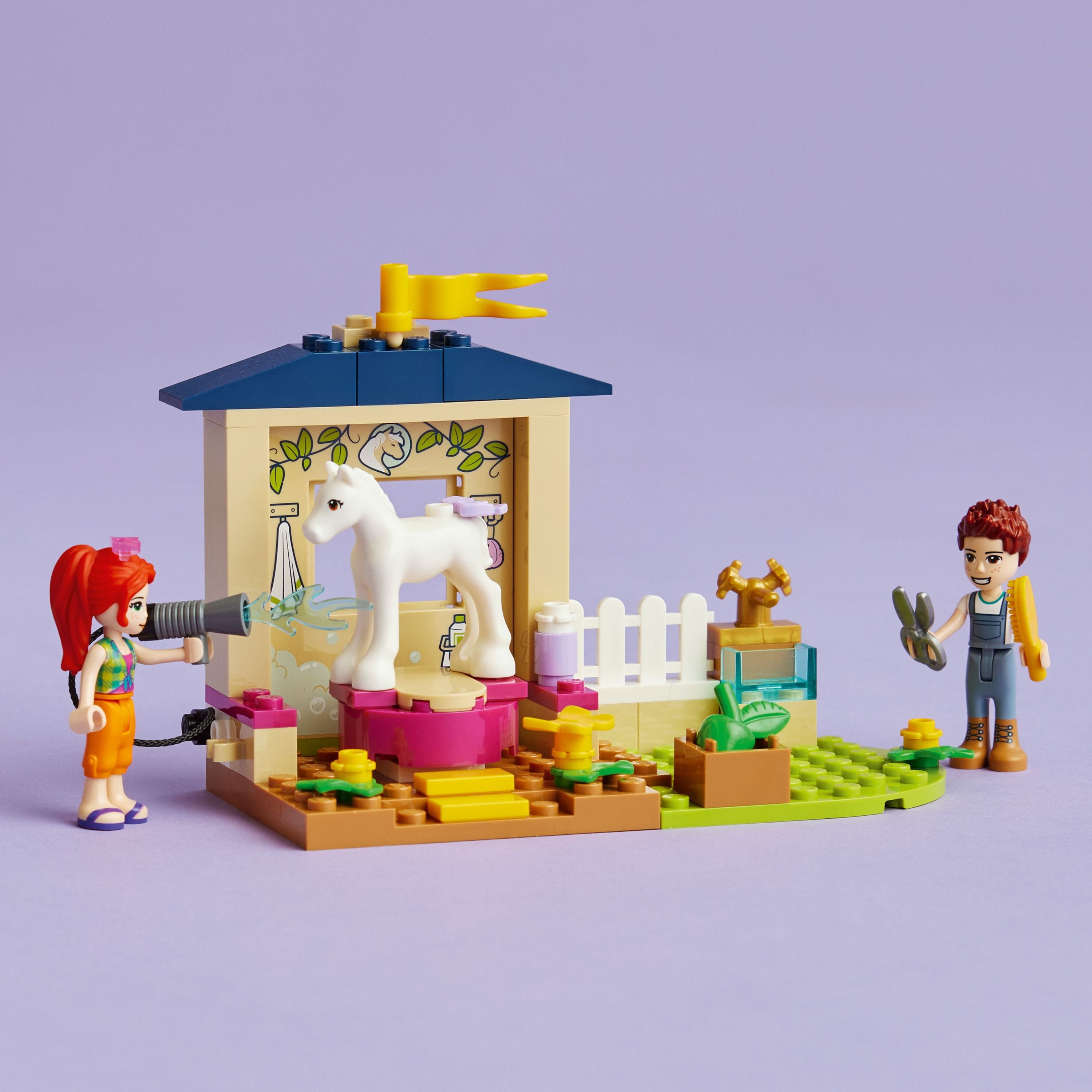 LEGO Friends Stable 41696 Horse Toy with Mia Mini- Doll, Farm Animal Care Set, Gift Idea for Kids, Girls and 4 Plus Years Old - Walmart.com