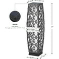 thumbnail image 5 of GRANDPATIO Outdoor Lights Solar Powered Floor Lamp, LED , Ground Mount, Garden, Front Door-Silver Gray, Large Cindy, 5 of 6